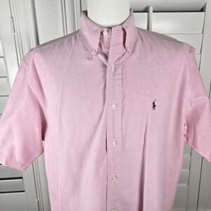 Polo Ralph Lauren Blake Short Sleeve Button Down Shirt Pony Logo Oxford Cotton